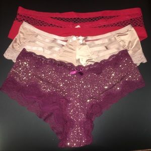 NWT Small Victoria's Secret Cheeky Panties Bundle